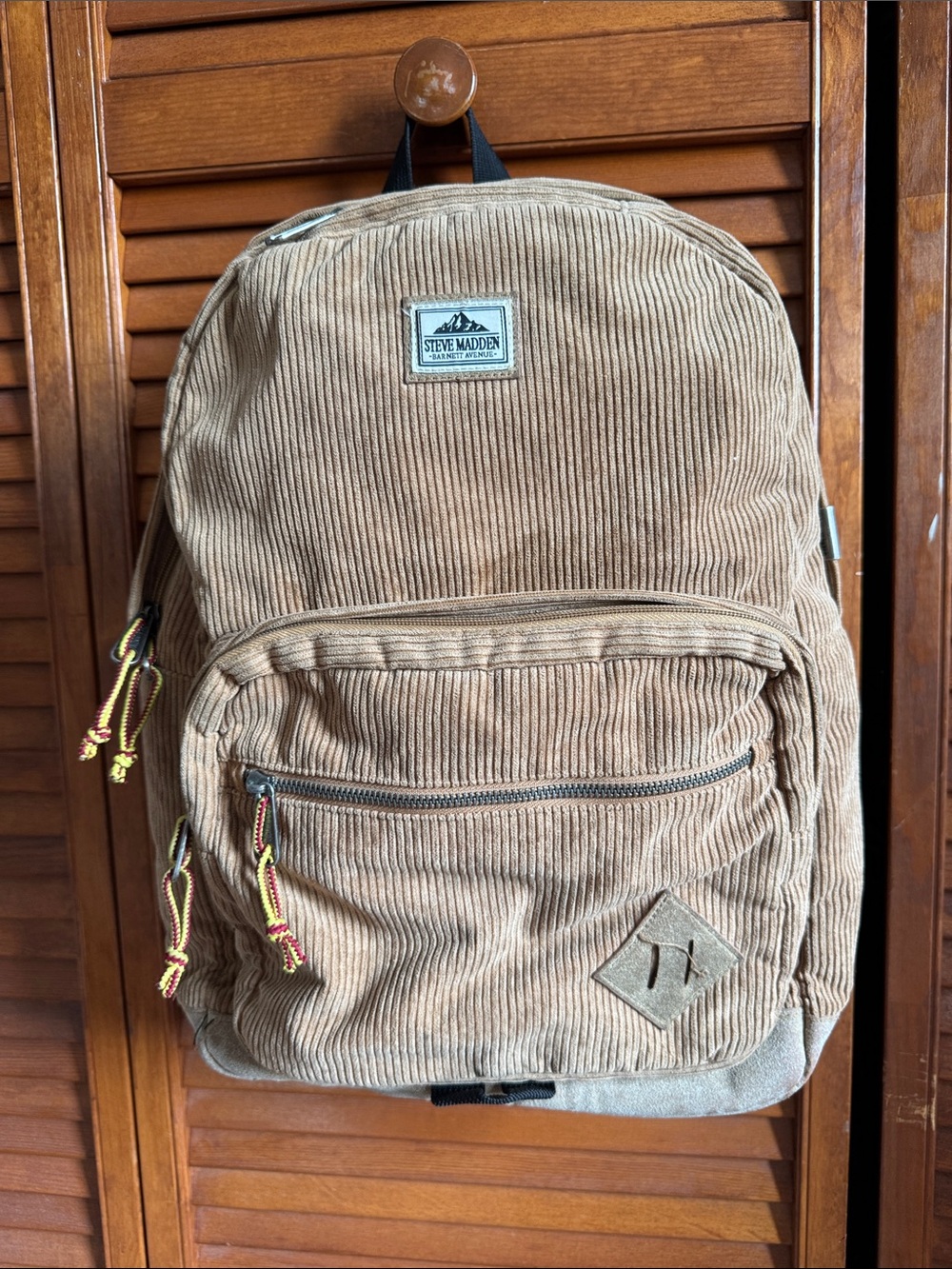 Steve Madden Corduroy Tan Backpack - Picture 1 of 8